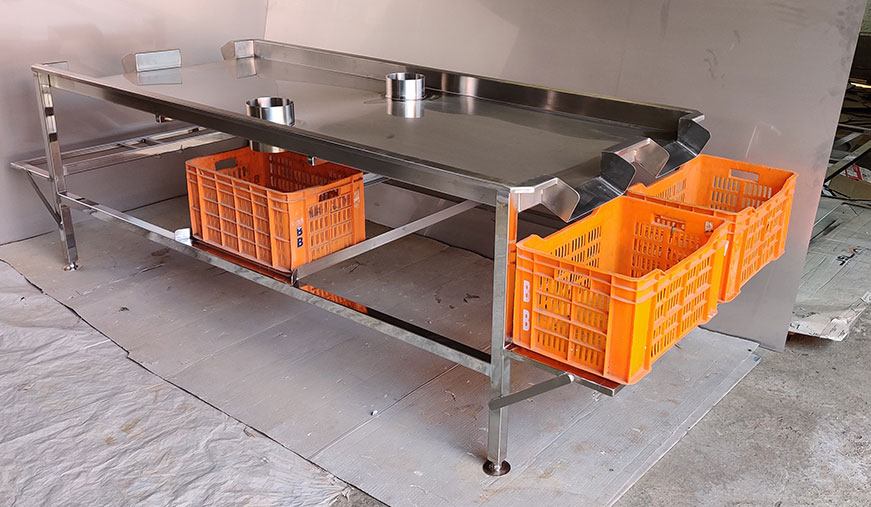 Vegetable Cleaning/Sorting/Grading Tables